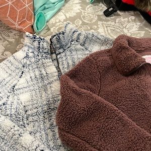 Ladies quarter zip Sherpa fleece (2)